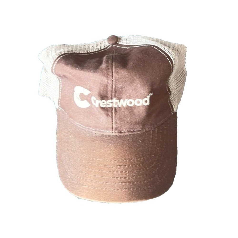 Crestwood Bank Hat Mens Snapback Cap‎ Men's One Size Brown Baseball Hat EUC